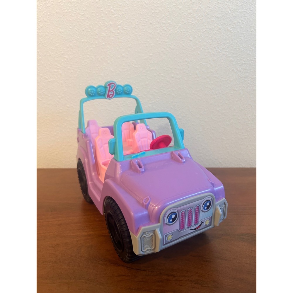 Fisher‎ Price Little People Barbie Beach Cruiser Purple Jeep Toy
